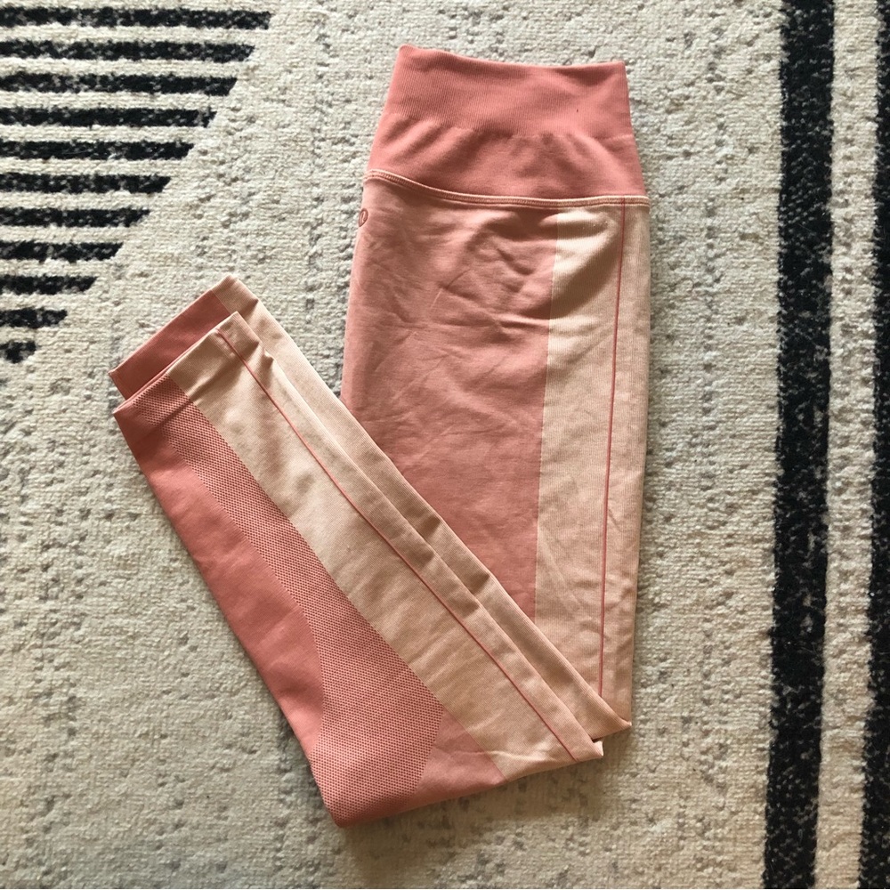 Lululemon Leggings Pink Multicolored